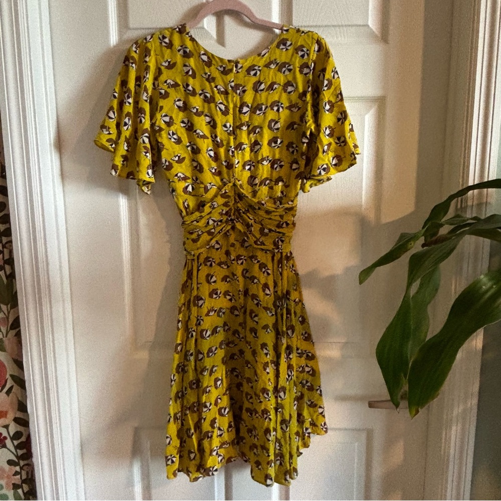 GUCCI Vintage Sailboat Print Silk signed dress size small - Picture 6 of 7